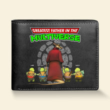 Load image into Gallery viewer, Greatest Dad in the Multiverse Personalized PU Leather Wallet Leather Wallet PopCulturePrints
