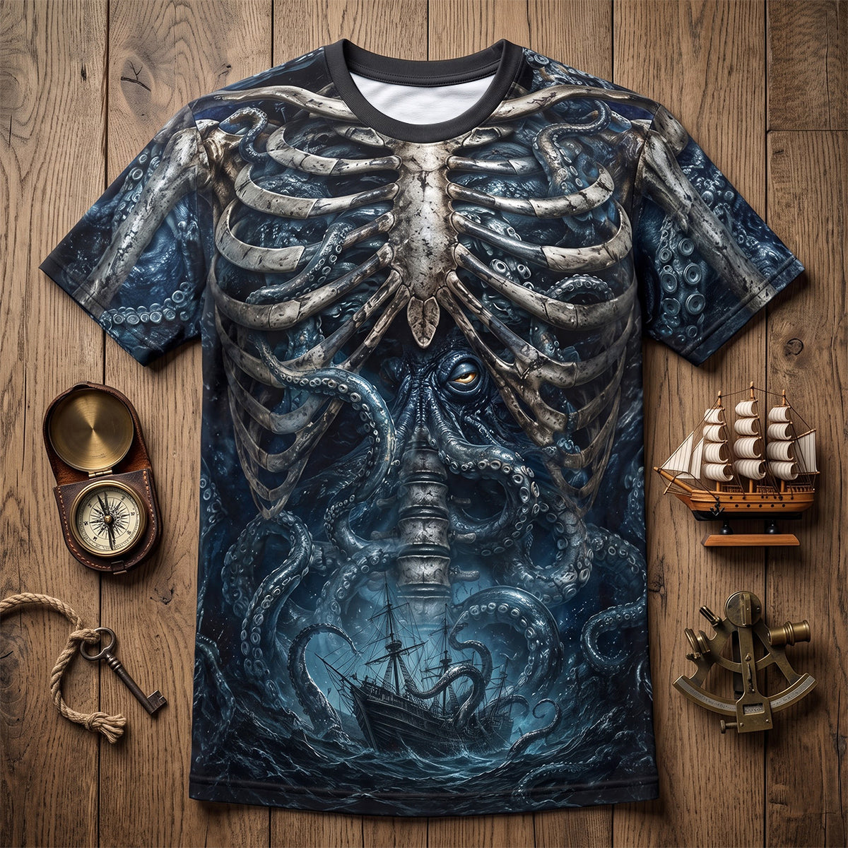 Gaint Octopus Possess Hijack 3D Shirt - Personalized Gifts For Mythological Creatures Lovers 06qhtn140826 AOP Products PopCulturePrints