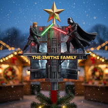 Load image into Gallery viewer, A New Christmas Adventure Acrylic Tree Topper - Personalized Gifts for Star Wars Fans
