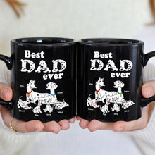 Load image into Gallery viewer, Best Dad Ever Personalized Dalmatian Family Mug Coffee Mug PopCulturePrints
