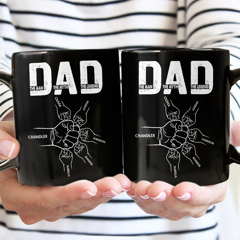 Dad The Man The Myth The Legend - Custom Personalized Mug for Dad and Grandpa Mug PopCulturePrints