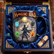 Load image into Gallery viewer, Magic Dad: A Gift as Unique as Your Inner Wizard - Personalized Fantasy Coffee Mug for Dads and Grandpas Coffee Mug PopCulturePrints
