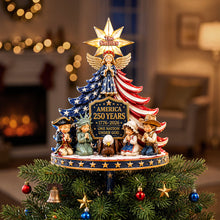 Load image into Gallery viewer, A Pray For America Christmas Tree Topper - Personalized Gifts For Patriots 03QHTA220826 Ornament PopCulturePrints
