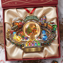 Load image into Gallery viewer, All Aboard the Merry Train of Thought - Personalized Acrylic Ornament
