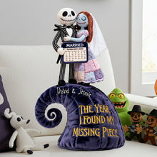 Load image into Gallery viewer, “Together Forever, In Every Way” - Personalized Spooky Married Couple Pillow - Unique Gift for Couples, Newlyweds, and Halloween Enthusiasts Pillow PopCulturePrints
