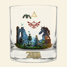 Load image into Gallery viewer, Unlock Your Adventure: 40 Years of Fantasy Adventure Round Glass - Personalized Gifts for Fantasy Lovers Glass PopCulturePrints
