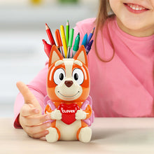 Load image into Gallery viewer, &quot;Start School with a Smile!&quot; - Back To School Wooden Pen Holder - Personalized Gift for Kids Pen Holder PopCulturePrints

