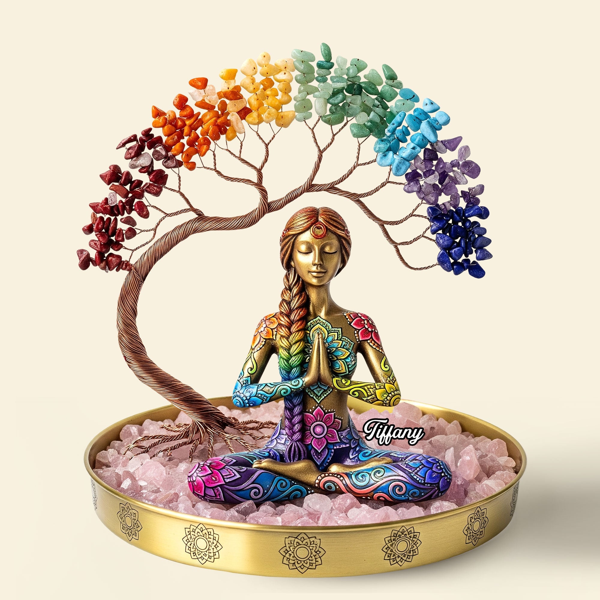 Find Your Inner Peace - Yoga Girl Plaque - Personalized Gifts For Yoga Lovers Shaped Plaques PopCulturePrints