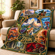 Load image into Gallery viewer, Epic Fantasy Adventure Blanket - Personalized Gifts 03ttdh061026 Blanket PopCulturePrints
