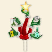 Load image into Gallery viewer, Add a Twist to Your Holidays - Funny Holiday Christmas Tree Topper - Personalized Gift for Stoners Ornament PopCulturePrints
