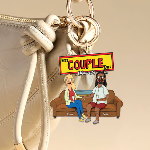 Best Couple Ever Keychain - Personalized Gift for Couples Keychains PopCulturePrints