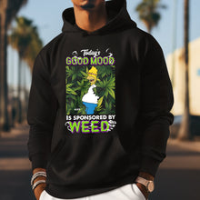 Load image into Gallery viewer, Simpsons-Inspired &#39;Today&#39;s Good Mood Is Sponsored By Weed&#39; T-Shirt
