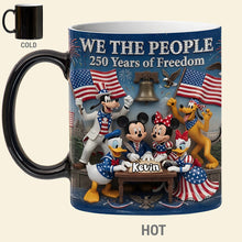 Load image into Gallery viewer, Celebrate Freedom - America 250 Celebration Magic Coffee Mug - Personalized Gifts for Patriotic Enthusiasts Coffee Mug PopCulturePrints
