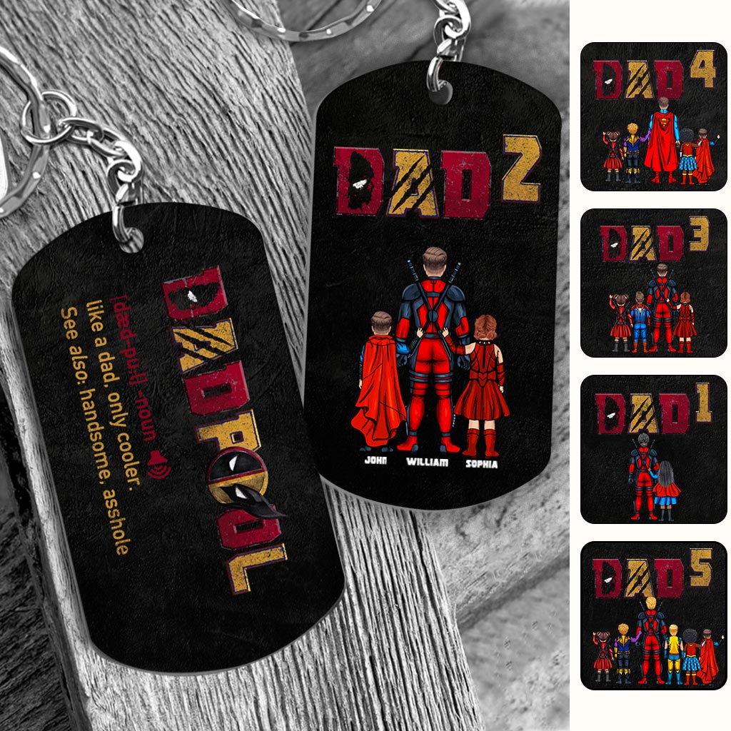 Dadpool - Personalized The Psychopath Stainless Steel Keychain