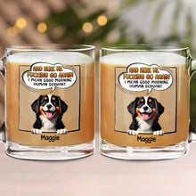 Load image into Gallery viewer, Good Morning Human Servant - Personalized Dog and Cat Glass Mug Glass Mug PopCulturePrints
