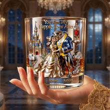 Load image into Gallery viewer, You Are My Happily Ever After - Romantic Couple Round Glass Glass PopCulturePrints
