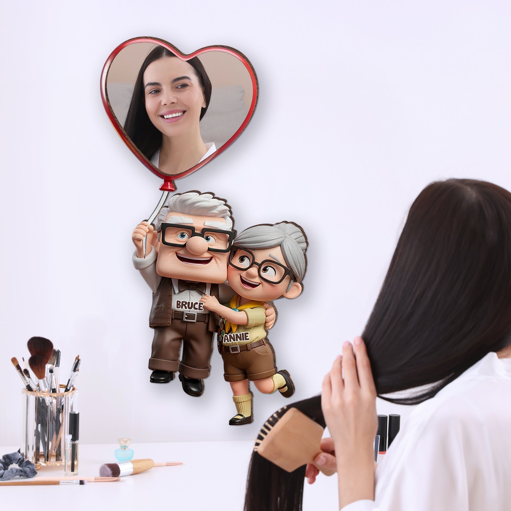 Forever Together - Personalized Couple Wall Hanging Mirror Mirror PopCulturePrints