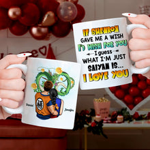 Load image into Gallery viewer, Personalized Saiyan Couple Mug - Custom Anime Gift for Valentine&#39;s Day Gifts Coffee Mug PopCulturePrints
