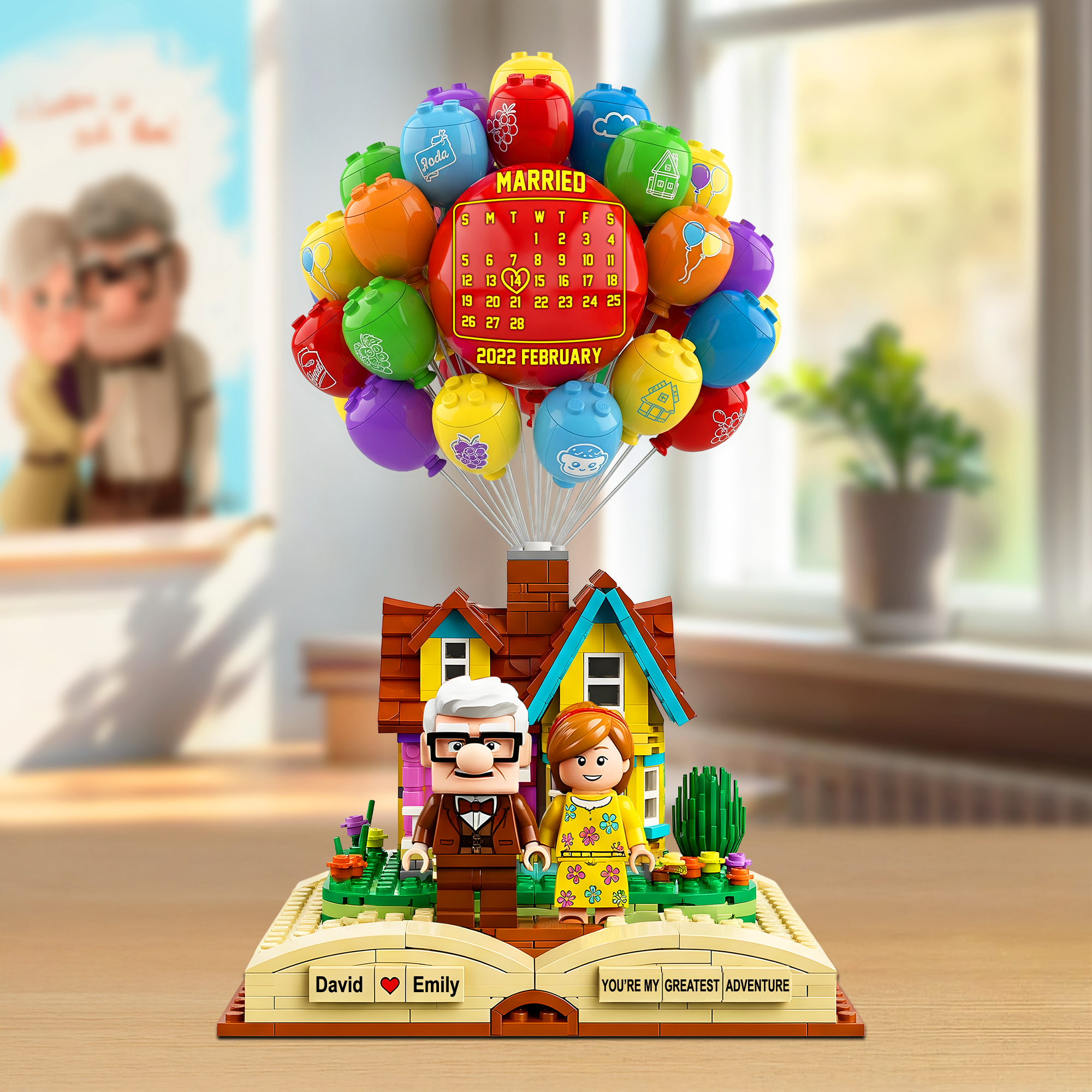 Love's Journey - Custom Couple Acrylic Plaque - Personalized Gift for Couples Shaped Plaques PopCulturePrints