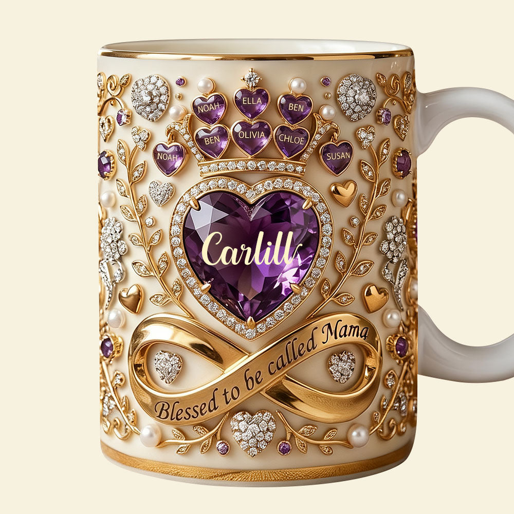 "The Best Mother in the Galaxy" - Personalized Metal Coin for Moms and Grandmas Coffee Mug PopCulturePrints