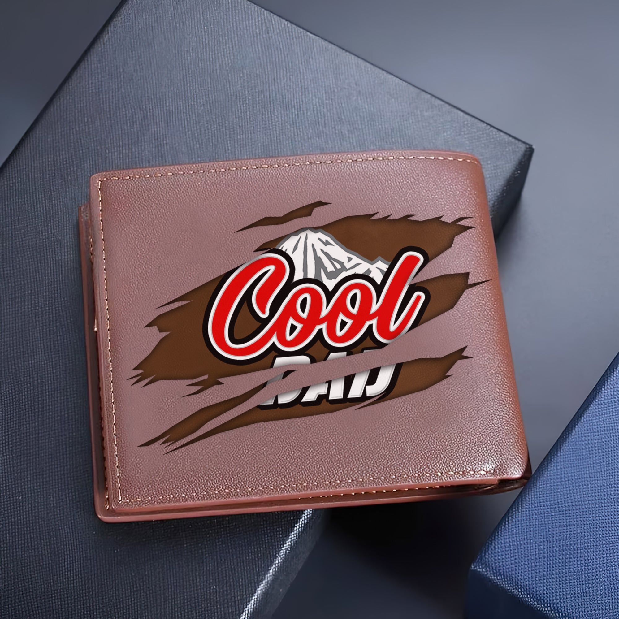 Personalized PU Leather Wallet for Dad - Beer Mug Design Leather Wallet PopCulturePrints