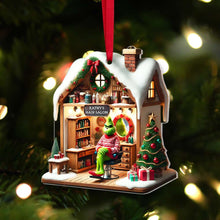 Load image into Gallery viewer, Personalized Green Monster Hairdresser Ornament Ornament PopCulturePrints
