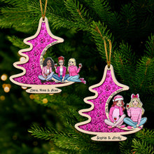Load image into Gallery viewer, Custom Sisters Christmas Ornament - Wood &amp; Acrylic Ornament PopCulturePrints
