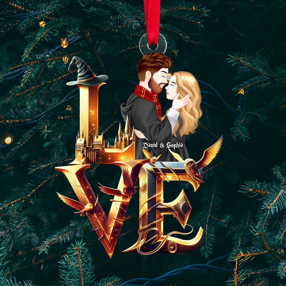 Personalized Magical Couple Christmas Ornament