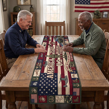 Load image into Gallery viewer, “Honor Their Service” - Personalized Military Table Runner - Gift for Veterans and Patriotic Families

