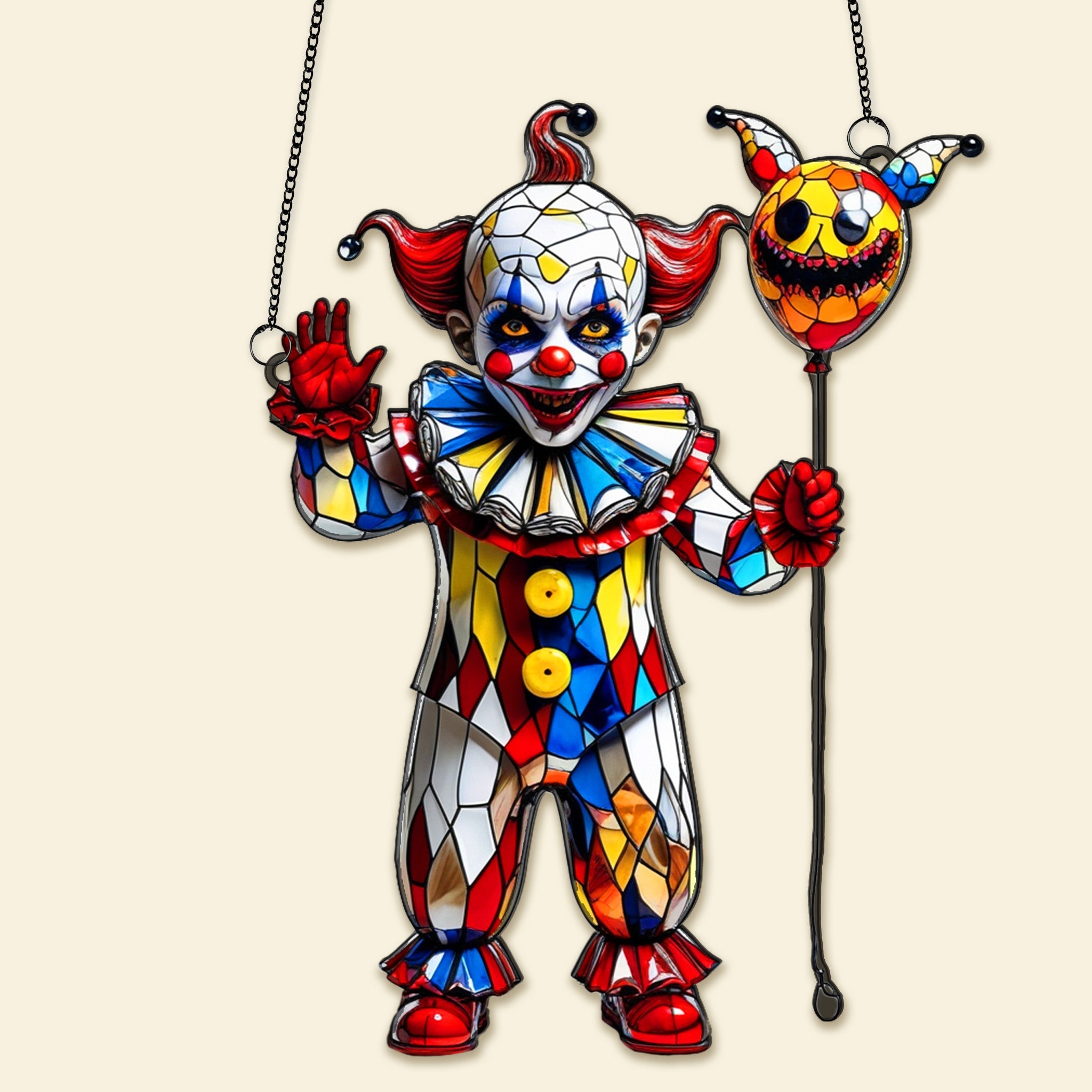 “Celebrate Halloween with a Spooktacular Twist!” - Horror Movie Halloween Suncatcher Ornament - Personalized Gifts for Movie Lovers Ornament PopCulturePrints