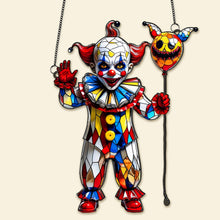 Load image into Gallery viewer, “Celebrate Halloween with a Spooktacular Twist!” - Horror Movie Halloween Suncatcher Ornament - Personalized Gifts for Movie Lovers Ornament PopCulturePrints
