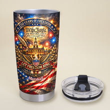 Load image into Gallery viewer, Celebrate Freedom: 250th Anniversary Tumbler - Personalized Gift for Patriots Tumbler Cup PopCulturePrints
