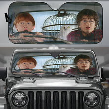 Load image into Gallery viewer, Magical Journey Car Sunshade - Harry and Ron Design
