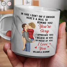 Load image into Gallery viewer, In Case I Don&#39;t Say It Enough - Personalized Marble Mug for Couples Marble Mug PopCulturePrints
