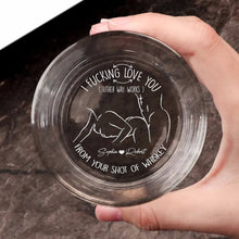 Load image into Gallery viewer, Personalized Love Whiskey Glass - Unique Romantic Valentine’s Day Gifts for Couples Whiskey Glass PopCulturePrints
