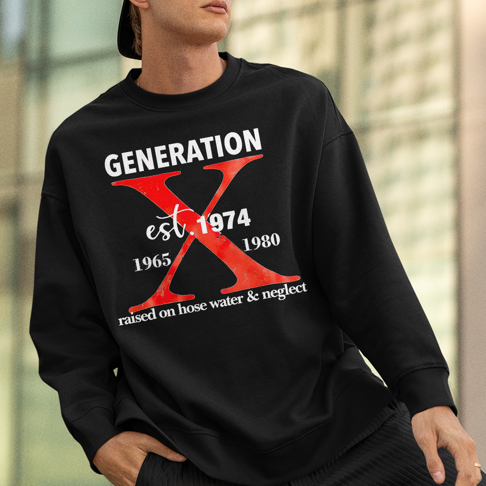 Personalized Generation X Hoodie - Born in 1974 Edition