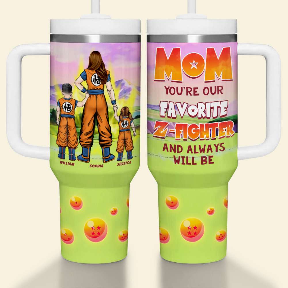 Personalized Dragon-Themed Tumbler for Mom - Mother's Day Gift Tumbler Cup PopCulturePrints