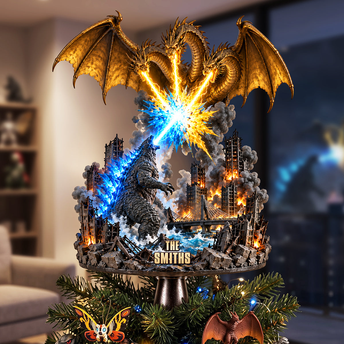 "Unleash the Monster Within" - Personalized Christmas Tree Topper - Perfect for Fans of Pop Culture