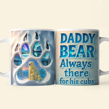 Load image into Gallery viewer, &quot;Daddy Bear Always There for His Cubs&quot; - Personalized Coffee Mug - Gift for Dad, Grandpa, Family Coffee Mug PopCulturePrints
