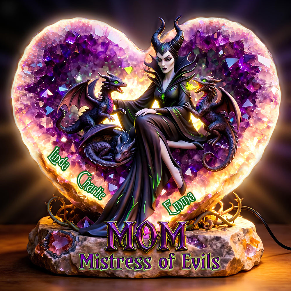 "Embrace Your Inner Dark Side" - Mistress of Darkness Light Box, Personalized Gift for Mom and Grandma Light Box PopCulturePrints