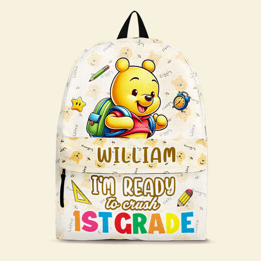Personalized Kids Backpack with Cute Character Design - 3rd Grade Ready Backpack PopCulturePrints