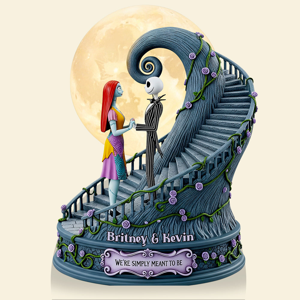 We're Simply Meant to Be - Horror Midnight Couple Acrylic Plaque - Personalized Gift for Couples and Horror Lovers Shaped Plaques PopCulturePrints