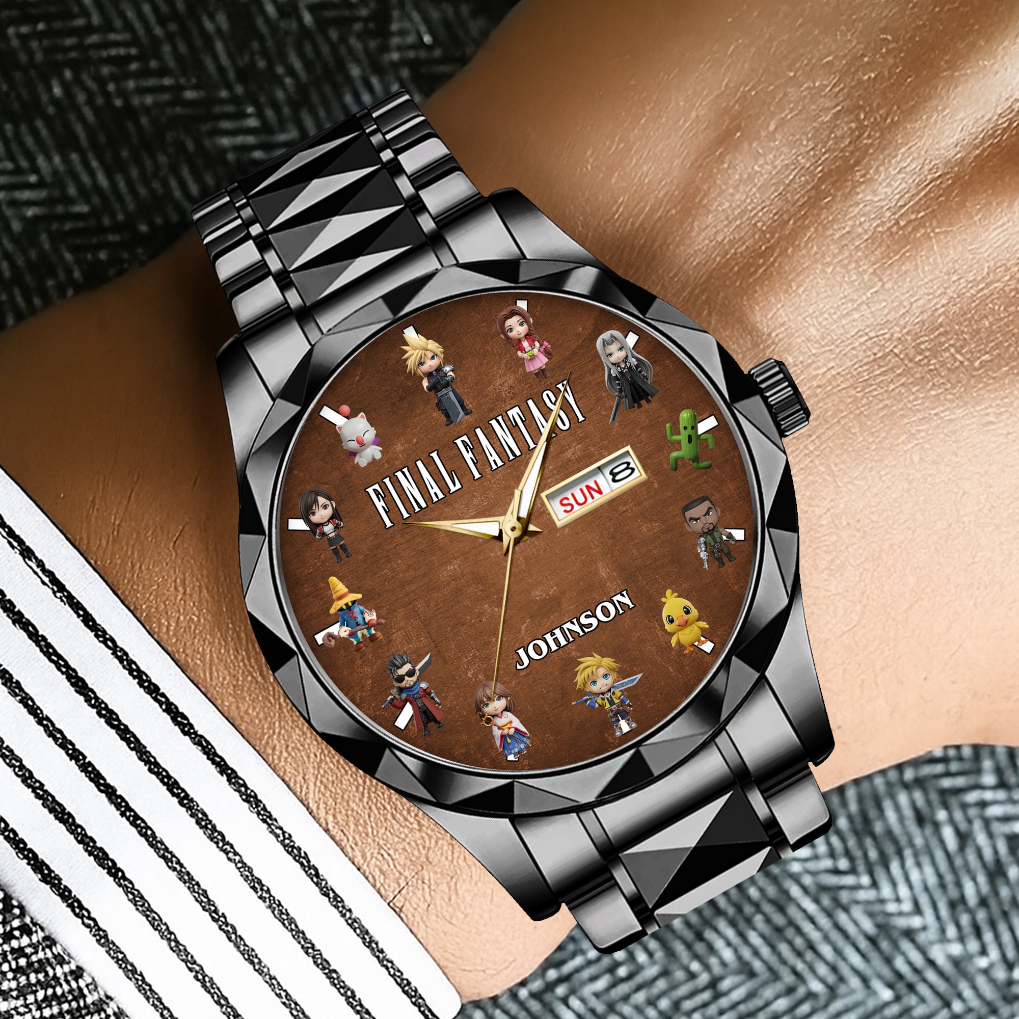Level Up Your Time - Personalized Men's Watch for Gamers Men's Watch PopCulturePrints