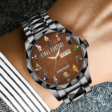Load image into Gallery viewer, Level Up Your Time - Personalized Men's Watch for Gamers Men's Watch PopCulturePrints
