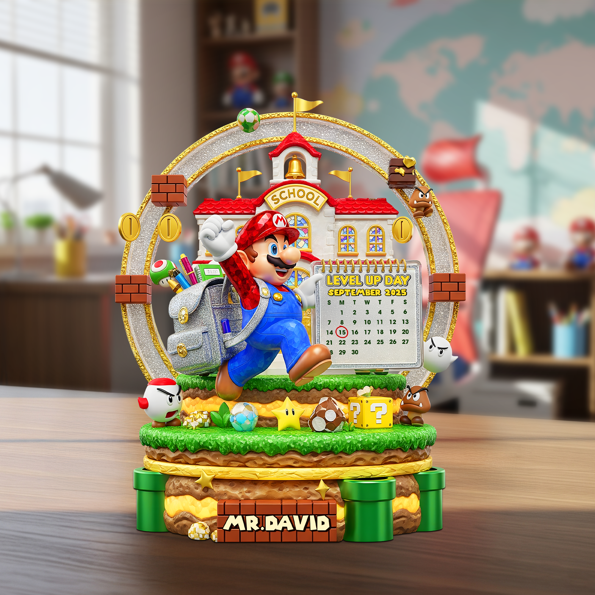 Level Up Day - Personalized Acrylic Plaque for Kids Shaped Plaques PopCulturePrints