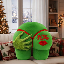 Load image into Gallery viewer, "Property of David" - Cheeky Personalized Pillow for Couples Pillow PopCulturePrints
