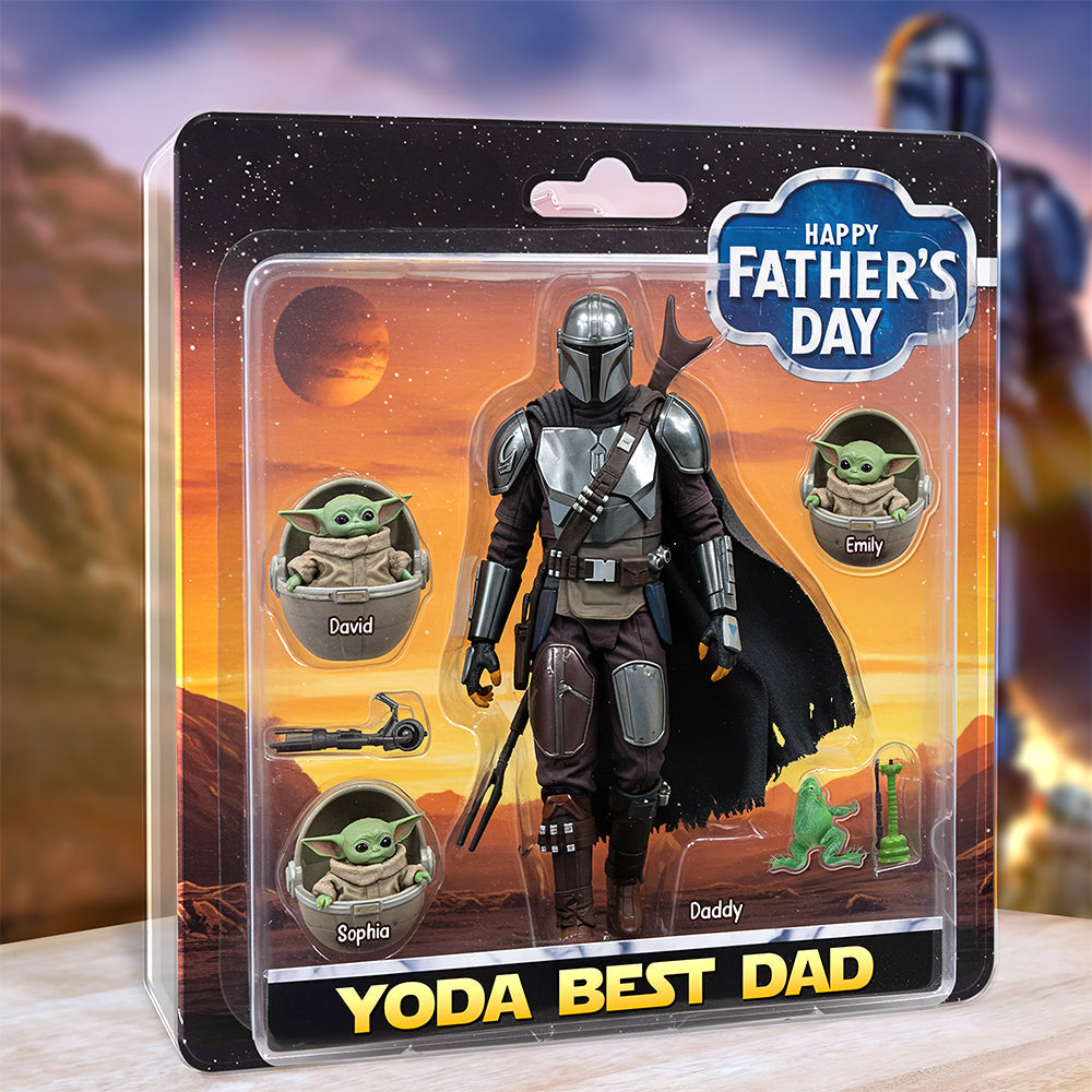 Best Dad In The Galaxy - Personalized Acrylic Plaque for Dad Shaped Plaques PopCulturePrints