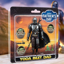 Load image into Gallery viewer, Best Dad In The Galaxy - Personalized Acrylic Plaque for Dad Shaped Plaques PopCulturePrints
