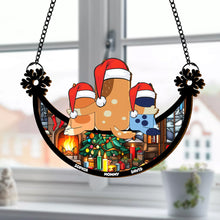 Load image into Gallery viewer, Personalized Christmas Suncatcher Ornament for Moms - Festive Family Design
