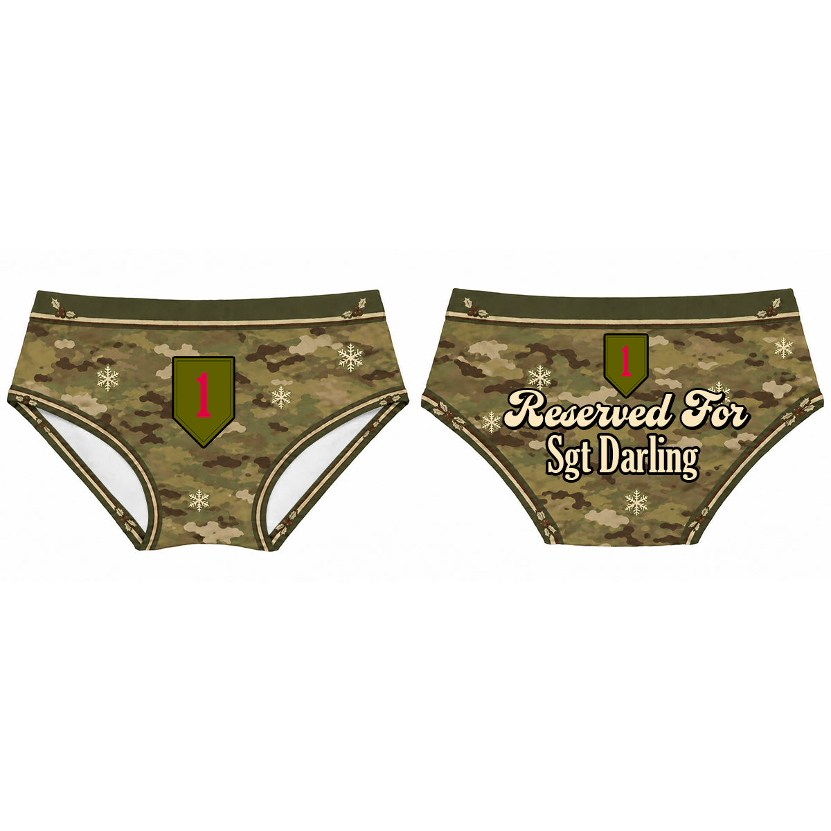 Reserved For My Veteran Darling Woman Brief - Personalized Gifts For Her